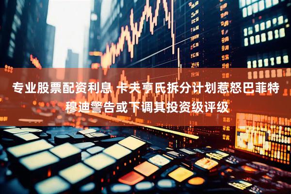 专业股票配资利息 卡夫亨氏拆分计划惹怒巴菲特 穆迪警告或下调其投资级评级