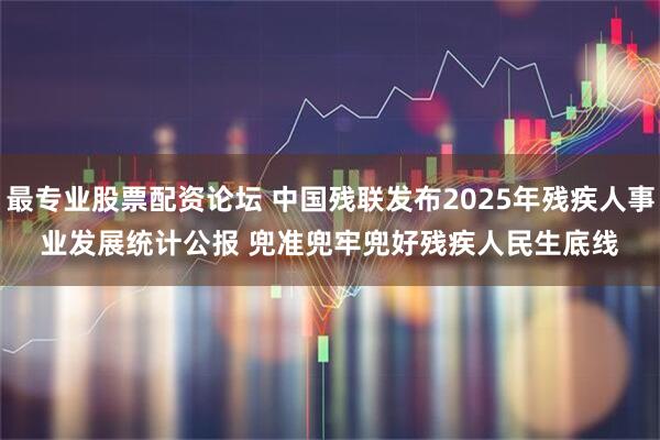 最专业股票配资论坛 中国残联发布2025年残疾人事业发展统计公报 兜准兜牢兜好残疾人民生底线